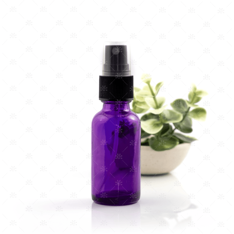 30ml Purple Glass Bottle with Spray Head (3 pack)
