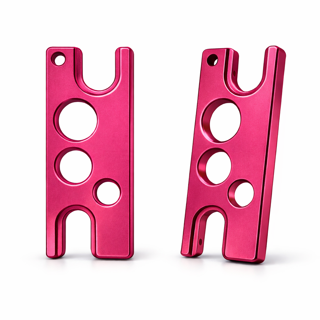 Flaskenøkkel for eteriske oljer i metall – Rosarød