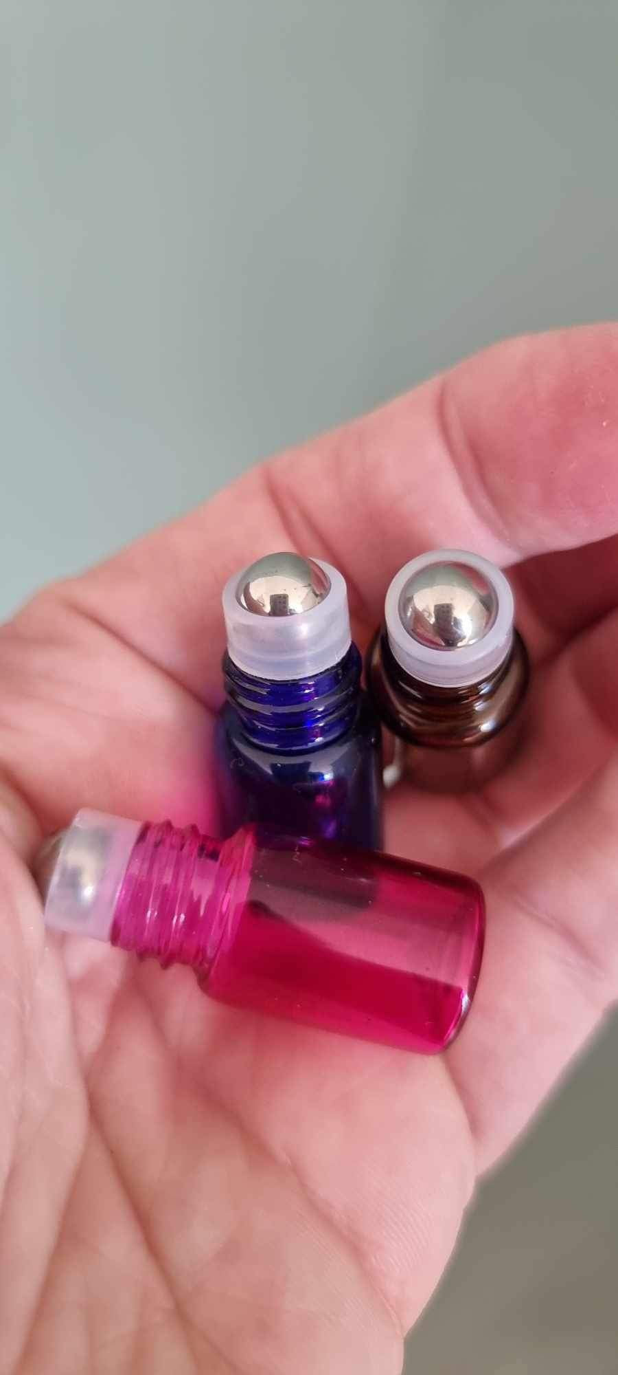 2 ml (5/8 dram) 
brune rollerflasker med gullfarget kork (10-pk)