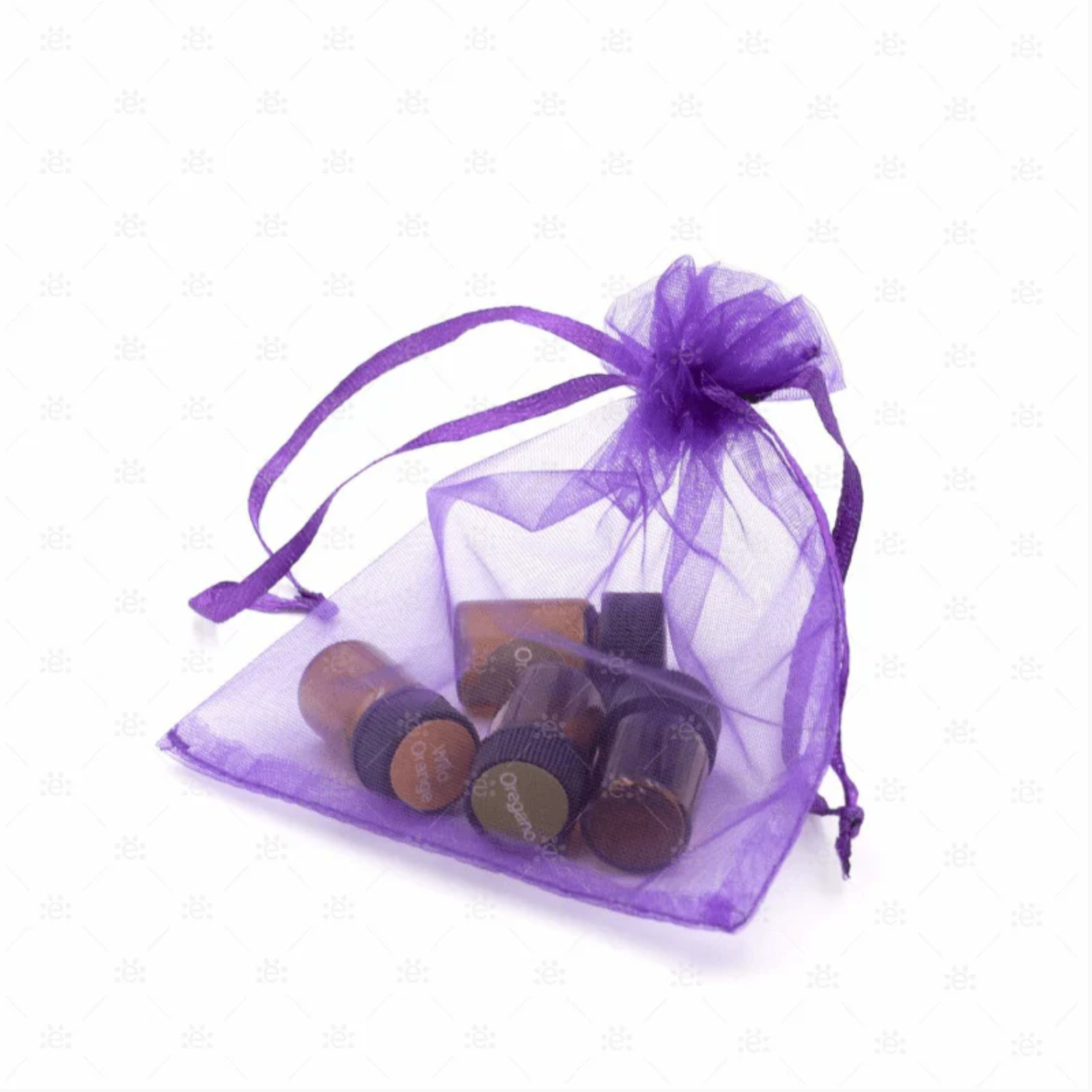 Organzaposer lilla 10×12 cm (10 pk)