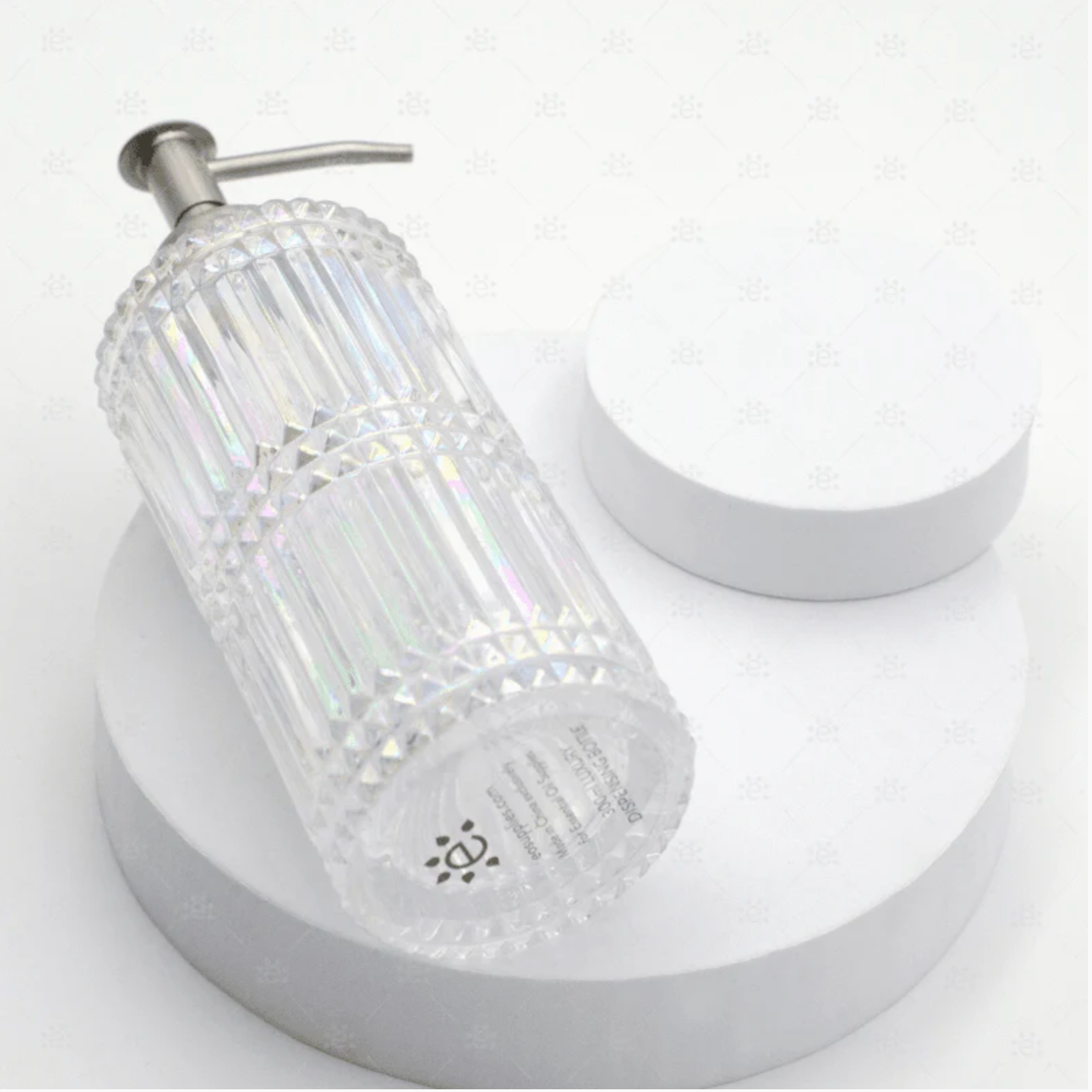 300 ml perlemorskimrende glasspumpeflaske