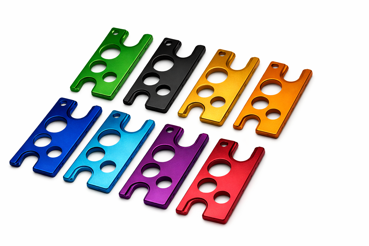 Flaskenøkler for rollerflasker til eteriske oljer i flere farger