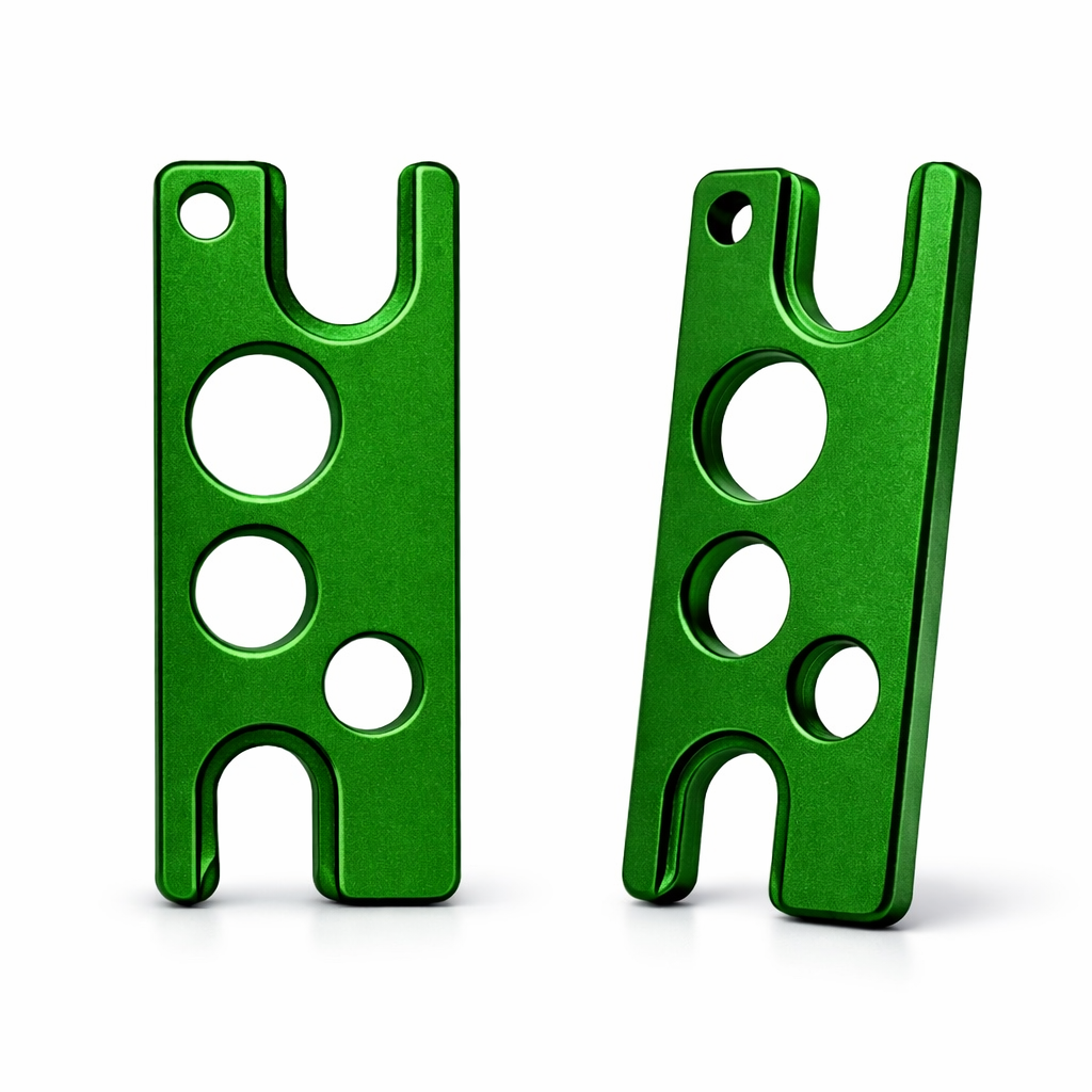 Grønn flaskenøkkel for rollerflaske til eteriske oljer