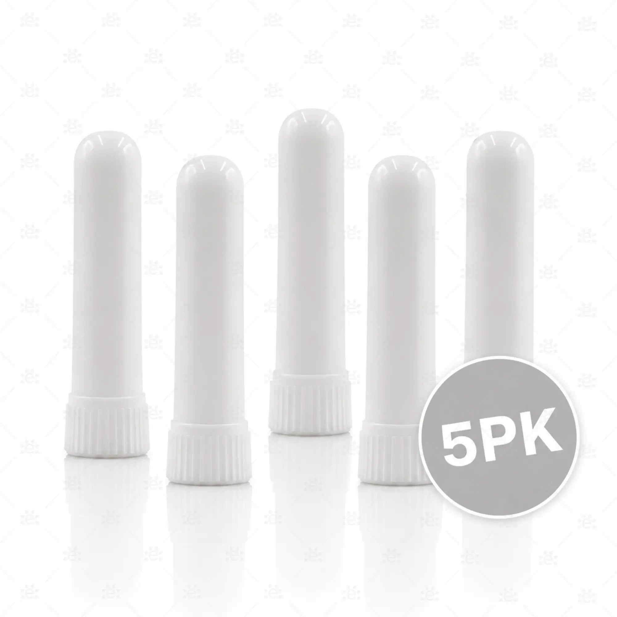 Hvit neseinhalator for eteriske oljer 5-pakning
