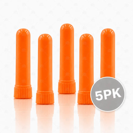 Oransje neseinhalator for eteriske oljer 5-pakning