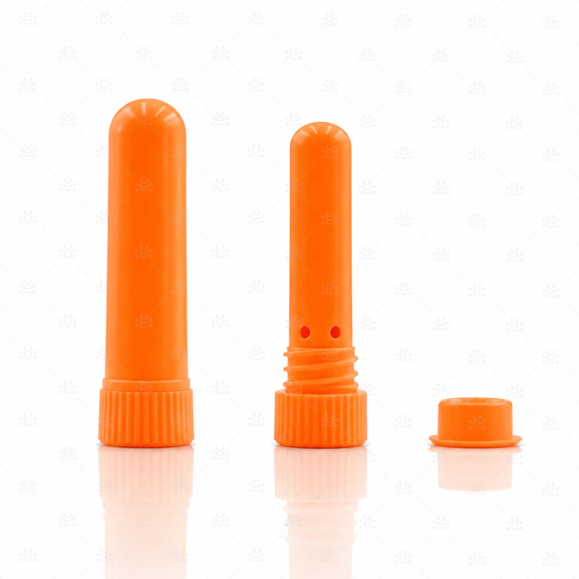 Oransje neseinhalator til aromaterapi og eteriske oljer