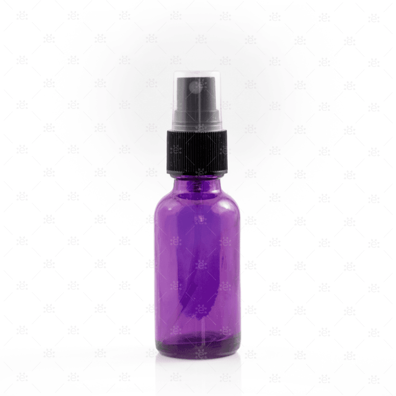 sprayflaske 30 ml lilla glass med fin spray enkel flaske