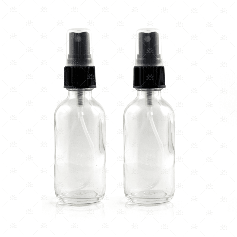 sprayflaske 60 ml klar glass med fin dusj 2 pk