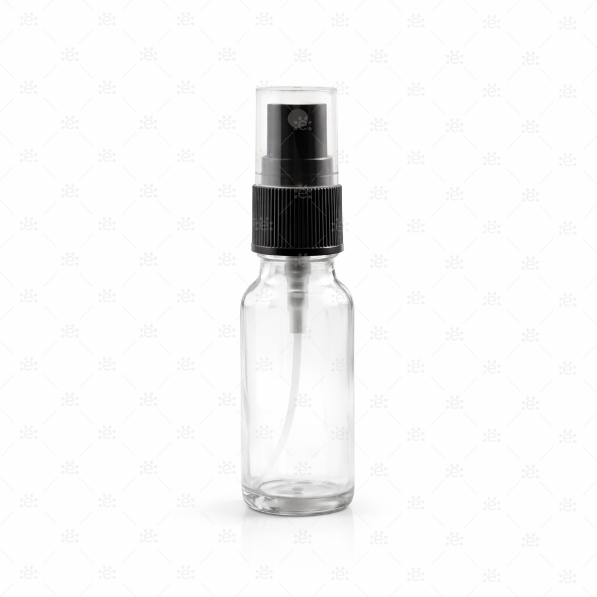 Sprayflaske i klart glass 15 ml med fin spray til DIY og eteriske oljer