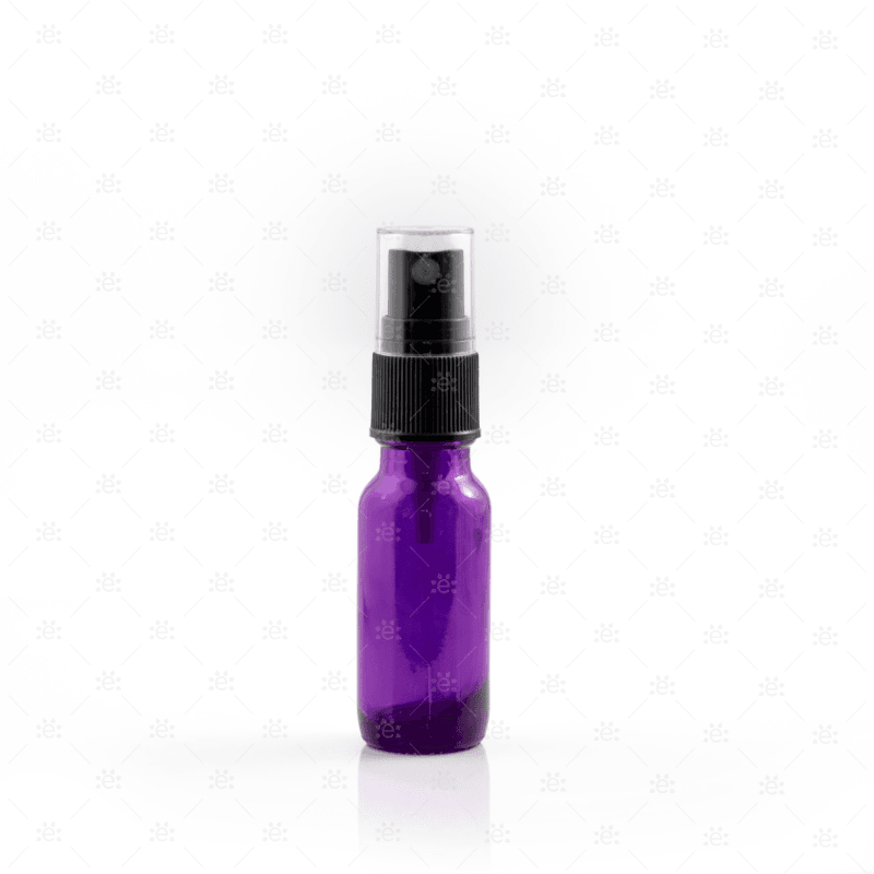 Lilla glass sprayflaske 15 ml med fin mist spray til små blandinger